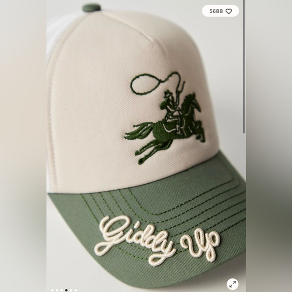 Free People Giddy Up Trucker Hat, NWT - Picture 2 of 4